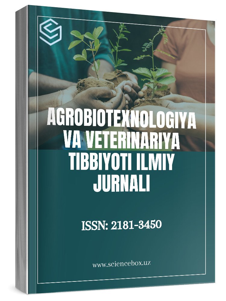 AGROBIOTEXNOLOGIYA VA VETERINARIYA TIBBIYOTI ILMIY JURNALI